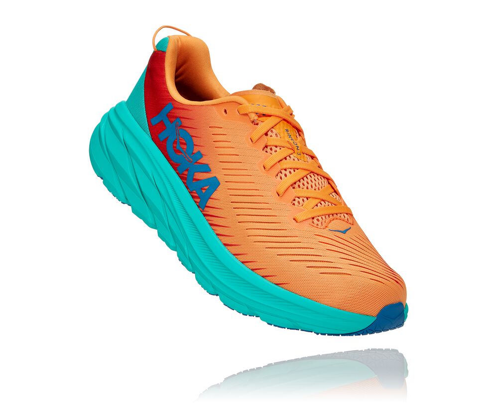 Hoka One One Rincon 3 Wides Herr Orange/Gröna - SE-9567813